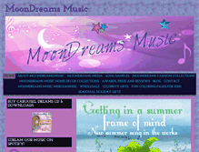 Tablet Screenshot of moondreamsmusic.com
